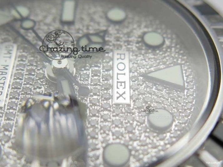 Bracelet A3186 Bp-Maker Black SS 116759 II On Dial SS Diamond Ruby Crystal GMT-Master 0312